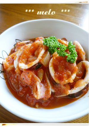 ＊イカのトマトソース煮＊-レシピのメイン写真