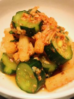 きゅうりと大根の浅漬けキムチ風-レシピのメイン写真