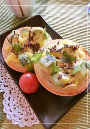 アボカド×沢庵×塩昆布のトースト-レシピのメイン写真