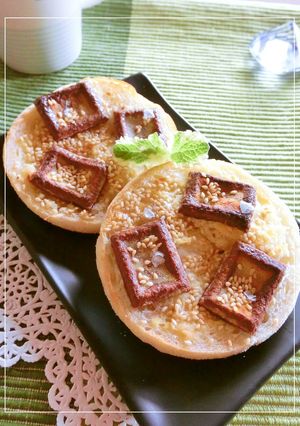 塩・チョコ・胡麻とスキムミルクのトースト-レシピのメイン写真