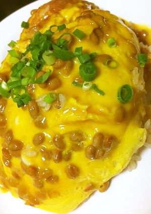 とろ~り納豆 和風オムライス-レシピのメイン写真