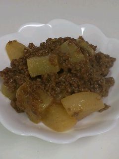 てりてり♬ひき肉と大根のこってり煮-レシピのメイン写真