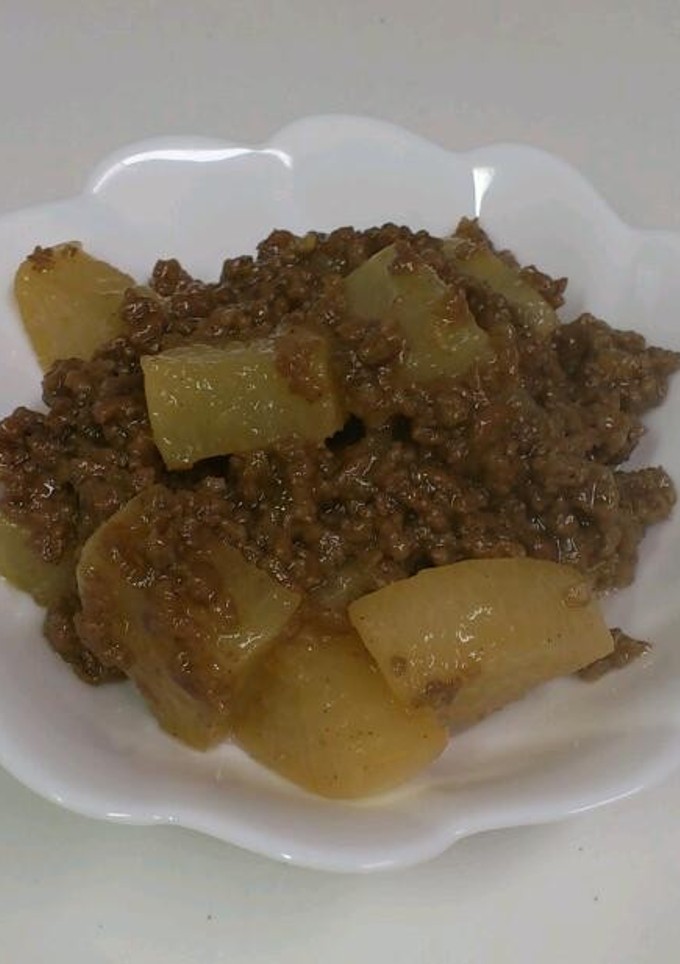 てりてり♬ひき肉と大根のこってり煮-レシピのメイン写真
