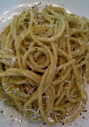 本気のパスタアラペストジェノベーゼ-レシピのメイン写真