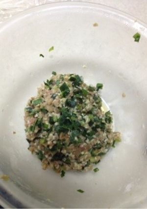 簡単便利！搾菜入り餃子のタネ！-レシピのメイン写真