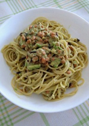 濃厚♪アボカド納豆パスタ-レシピのメイン写真