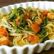 エビとほうれん草のトマトパスタ☆