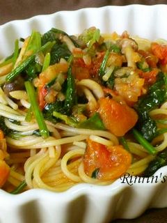 エビとほうれん草のトマトパスタ☆-レシピのメイン写真