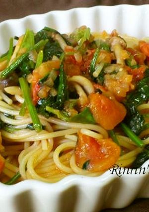 エビとほうれん草のトマトパスタ☆-レシピのメイン写真