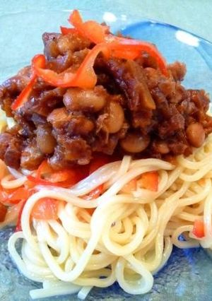 トマト大豆味噌ＤＥ和え麺-レシピのメイン写真