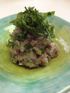鰺のなめろう(塩麹入り)-レシピのメイン写真
