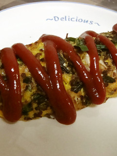 残った餃子の具でちゃちゃっとオムレツ☆-レシピのメイン写真