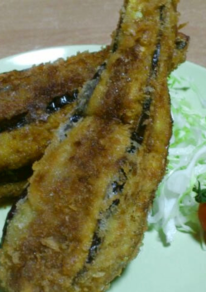 衝撃！丸ごとなすの挟み揚げ-レシピのメイン写真