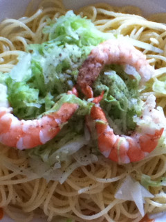 キャベツとエビのパスタ-レシピのメイン写真