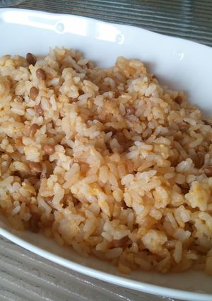 お昼に！　パラパラ納豆たまごチャーハン！-レシピのメイン写真