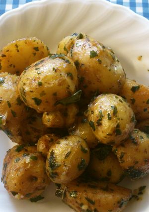 新じゃが簡単揚げ煮だけどイタリアン？-レシピのメイン写真