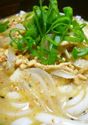 ヘルシー♪　★豆乳カレーうどん★-レシピのメイン写真
