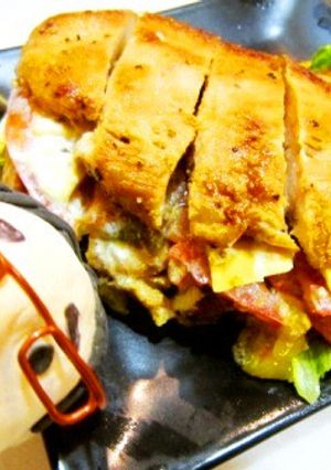 とってもカロリーoff!鶏むね肉バーガー-レシピのメイン写真