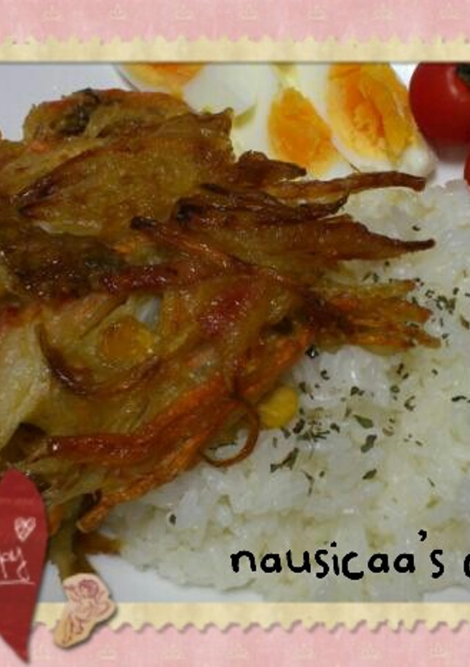 甘辛かき揚げ定食♪-レシピのメイン写真