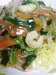 調味料不要!付属ソースであんかけ焼きそば-レシピのメイン写真