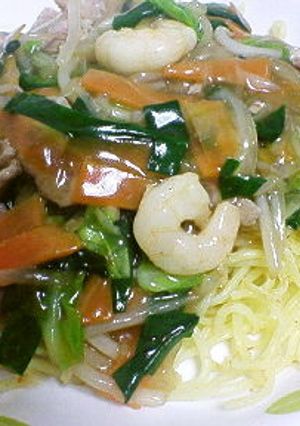 調味料不要！付属ソースであんかけ焼きそば-レシピのメイン写真