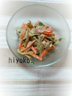きんぴらごぼうのマヨネーズサラダ-レシピのメイン写真