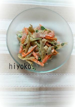 きんぴらごぼうのマヨネーズサラダ-レシピのメイン写真