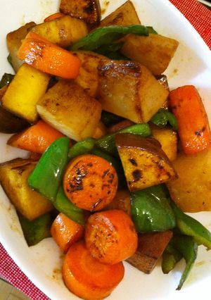 ざくざく☆野菜のバターしょうゆ炒め-レシピのメイン写真