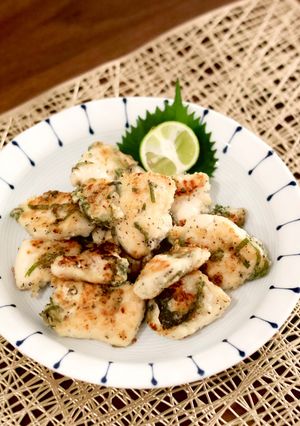 鶏むね肉で！かんたん大葉ゆかりチキン-レシピのメイン写真