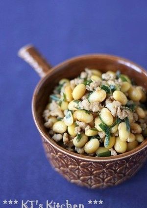 たっぷり大豆の甘辛ニラそぼろ-レシピのメイン写真