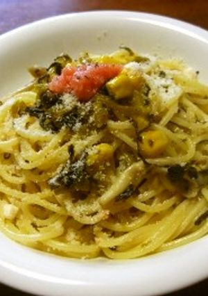 高菜明太きのこマヨパスタ-レシピのメイン写真
