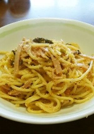 高菜と明太子のラー油パスタ-レシピのメイン写真
