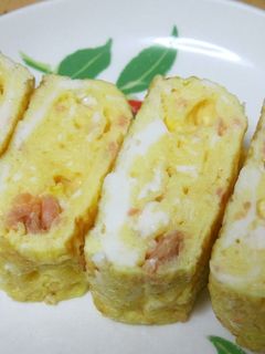 残り物を使って厚焼き玉子-レシピのメイン写真