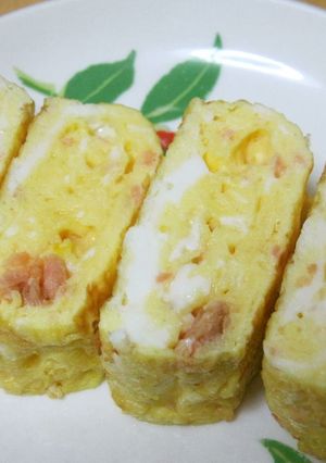 残り物を使って厚焼き玉子-レシピのメイン写真