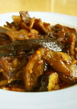 なすと豚こまの食べるラー油炒め-レシピのメイン写真