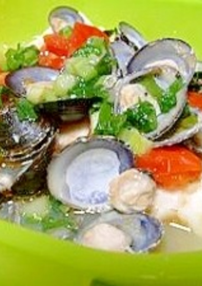 しじみと白身魚の蒸し-レシピのメイン写真