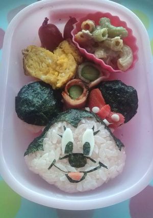 ミニー弁当 キャラ弁-レシピのメイン写真