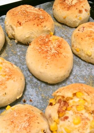朝食にピッタリ♬チーズベーコンコーンパン-レシピのメイン写真