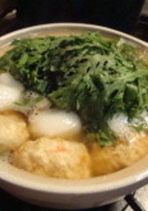 ふんわり鶏だんごともっちり白玉だんご鍋-レシピのメイン写真
