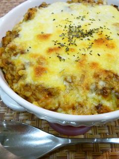半熟卵のチーズ焼きカレー-レシピのメイン写真