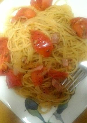 トマト＆バジルでほっとなパスタ-レシピのメイン写真