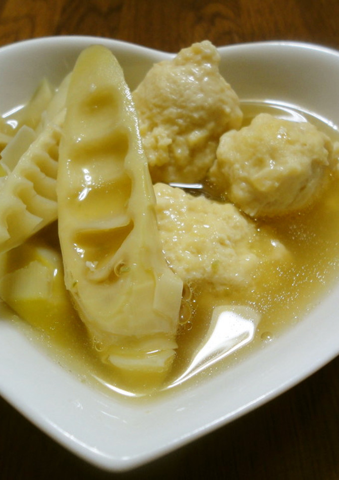 今が旬☆たけのこと鶏団子の煮もの-レシピのメイン写真