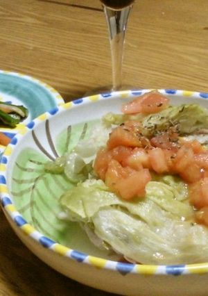 丸ごと1コ!レタスと豚肉の重ね蒸し♪-レシピのメイン写真