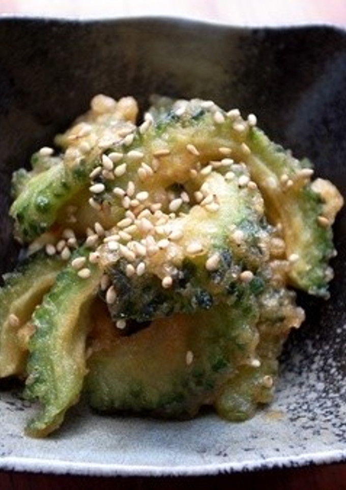 ゴーヤ（にがうり）の揚げ煮-レシピのメイン写真