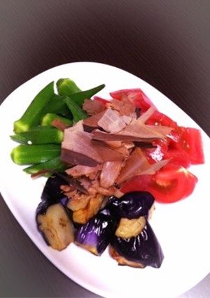 夏野菜のおかかポン酢(^-^)-レシピのメイン写真