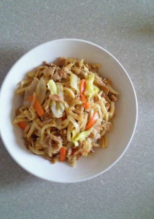 お母さんの焼きうどん(醤油)-レシピのメイン写真