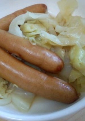 おでん味！キャベツとウインナー煮-レシピのメイン写真