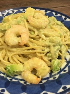 海老アボカドの醤油マヨクリームパスタ♪-レシピのメイン写真