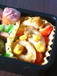 ちくわとコーンとミニトマト☆マヨチー炒め-レシピのメイン写真