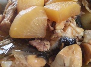 圧力鍋でぶりのあら煮（ブリ大根）-レシピのメイン写真